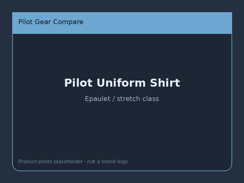 Pilot uniform shirt with epaulets